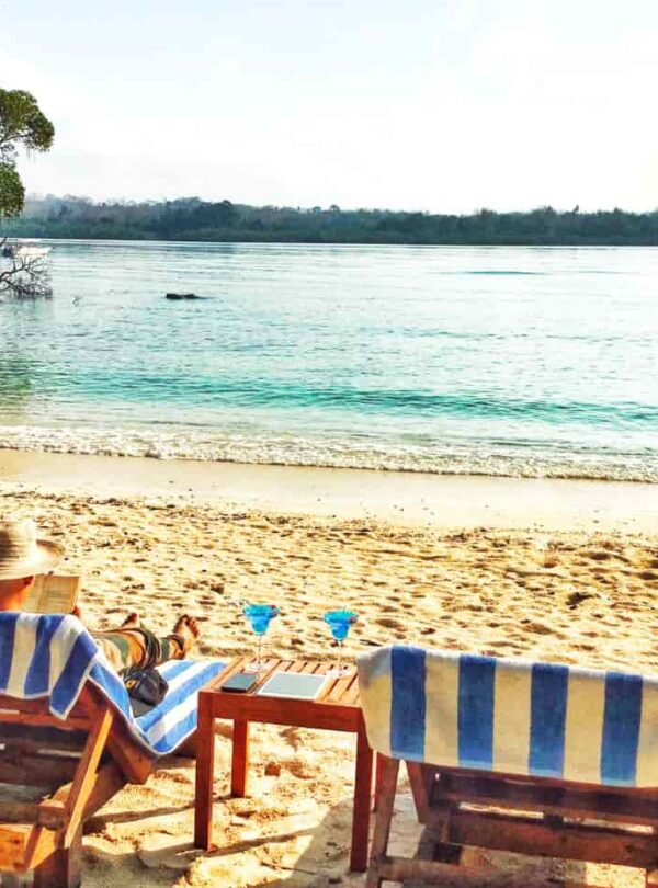 guest enjoying on the havelock beach