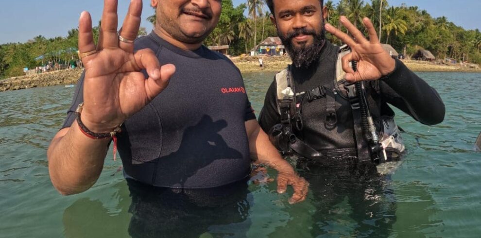 scuba diving at north bay andaman island